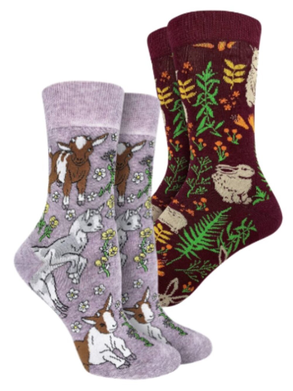 Women's Good Luck Sock Crew Socks | Bunnies Socks | NWT